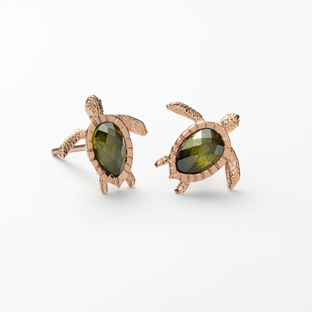Turtle Ohrring Roségold - Image 3