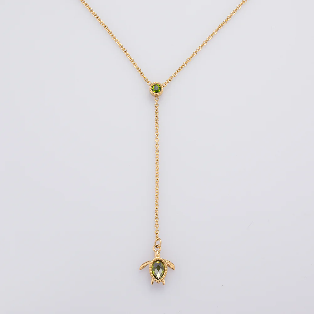 Turtle Y Halskette Gold - Image 2