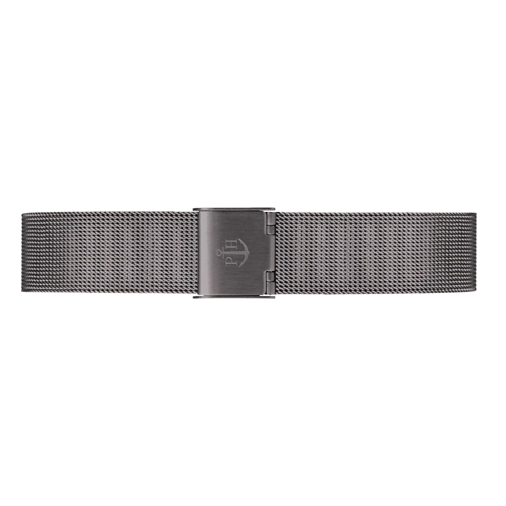 Uhrenarmband Mesh Grey Metallic 16 mm