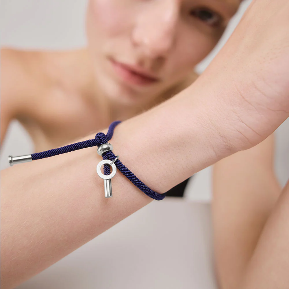 Vitamin Sea Armband Silber Marinebelau - Image 2