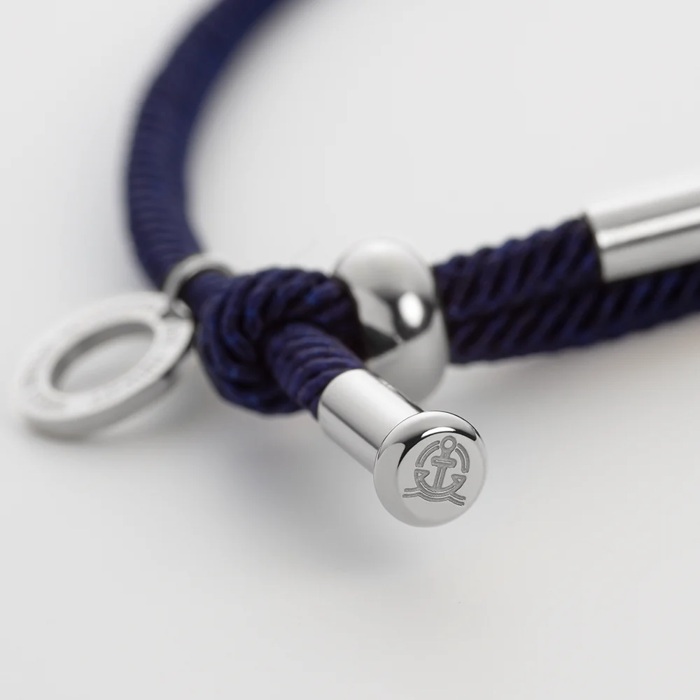 Vitamin Sea Armband Silber Marinebelau - Image 4