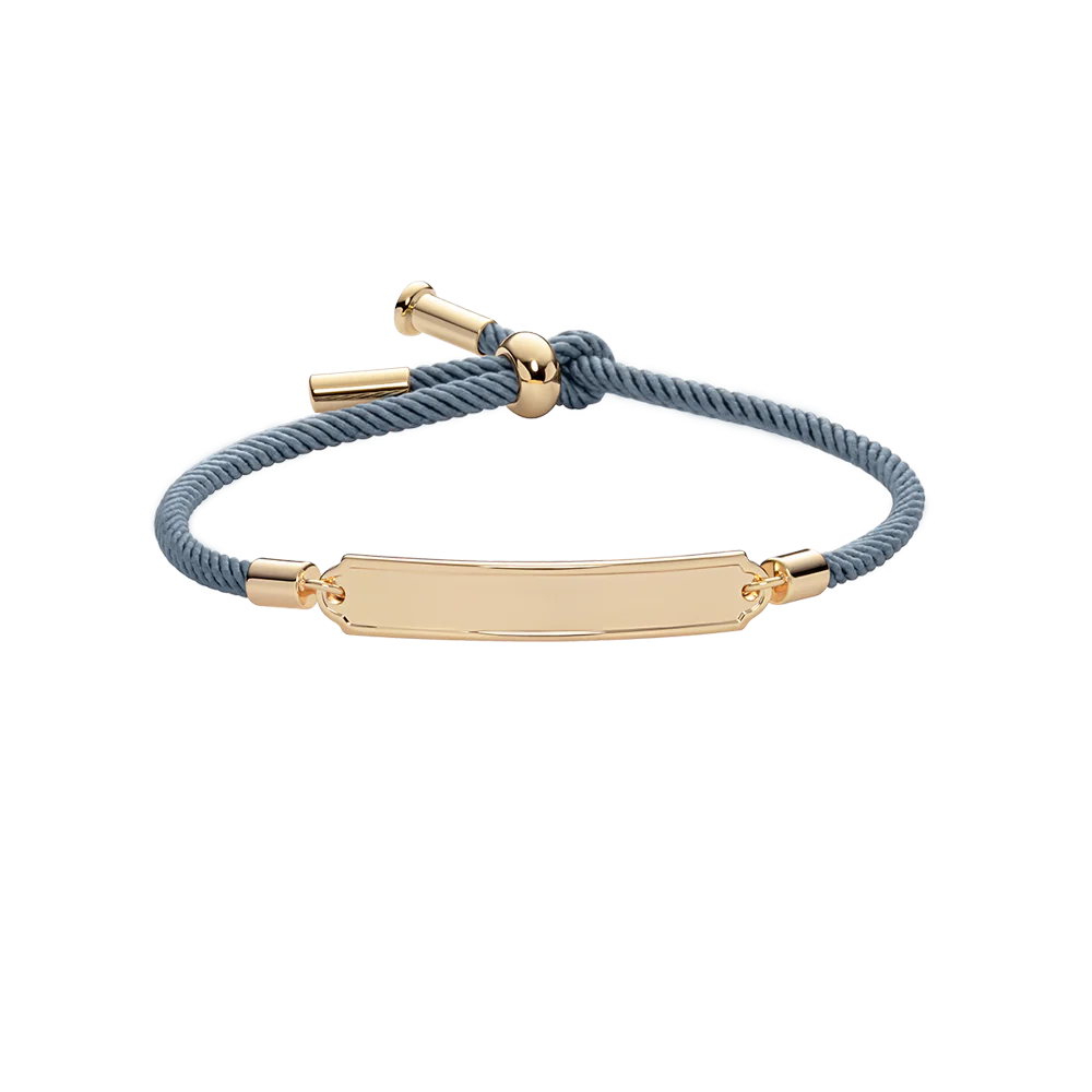 Vitamin Sea Gravur Armband Gold Grau
