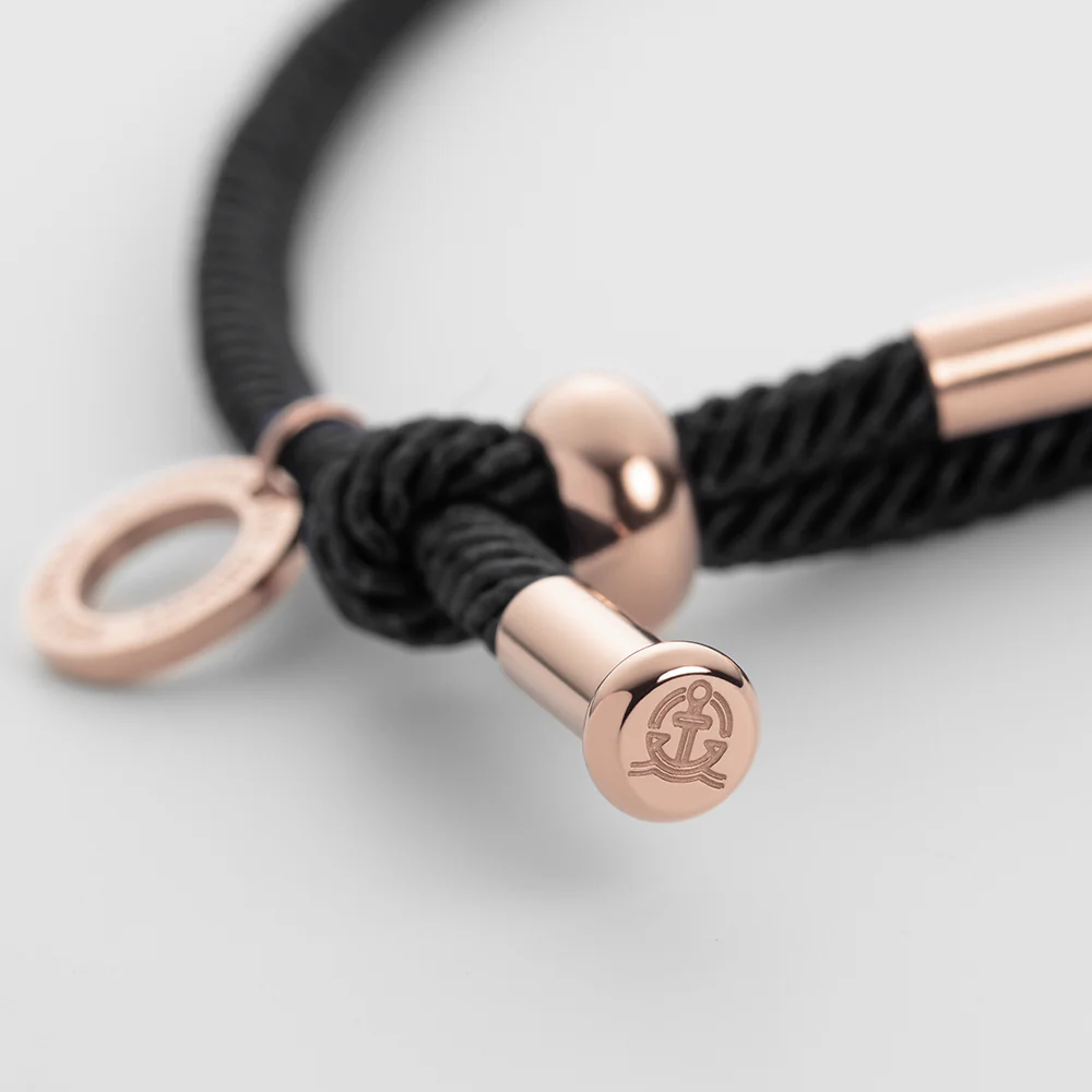 Vitamin Sea Gravur Armband Roségold Schwarz - Image 2