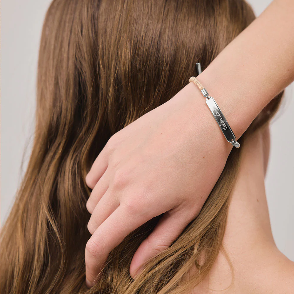 Vitamin Sea Gravur Armband Silber Sand - Image 3