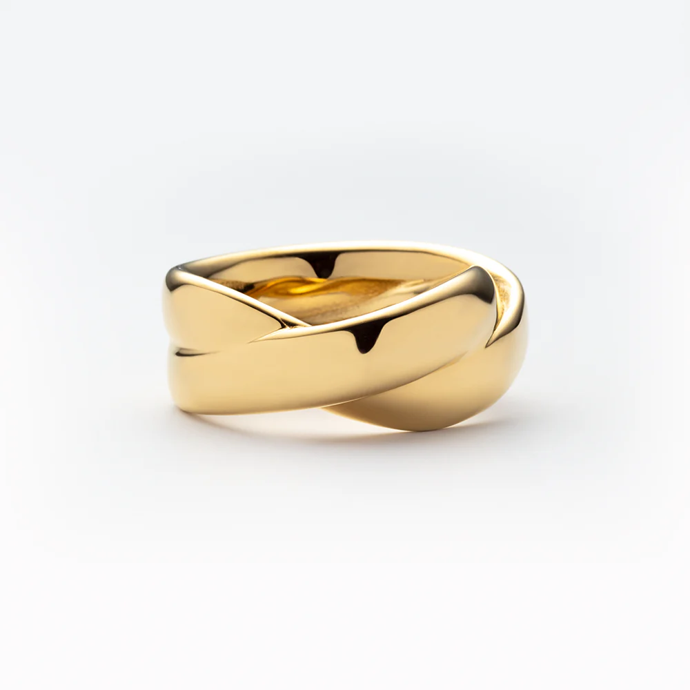 Waves Duo Ring Gold - Image 5
