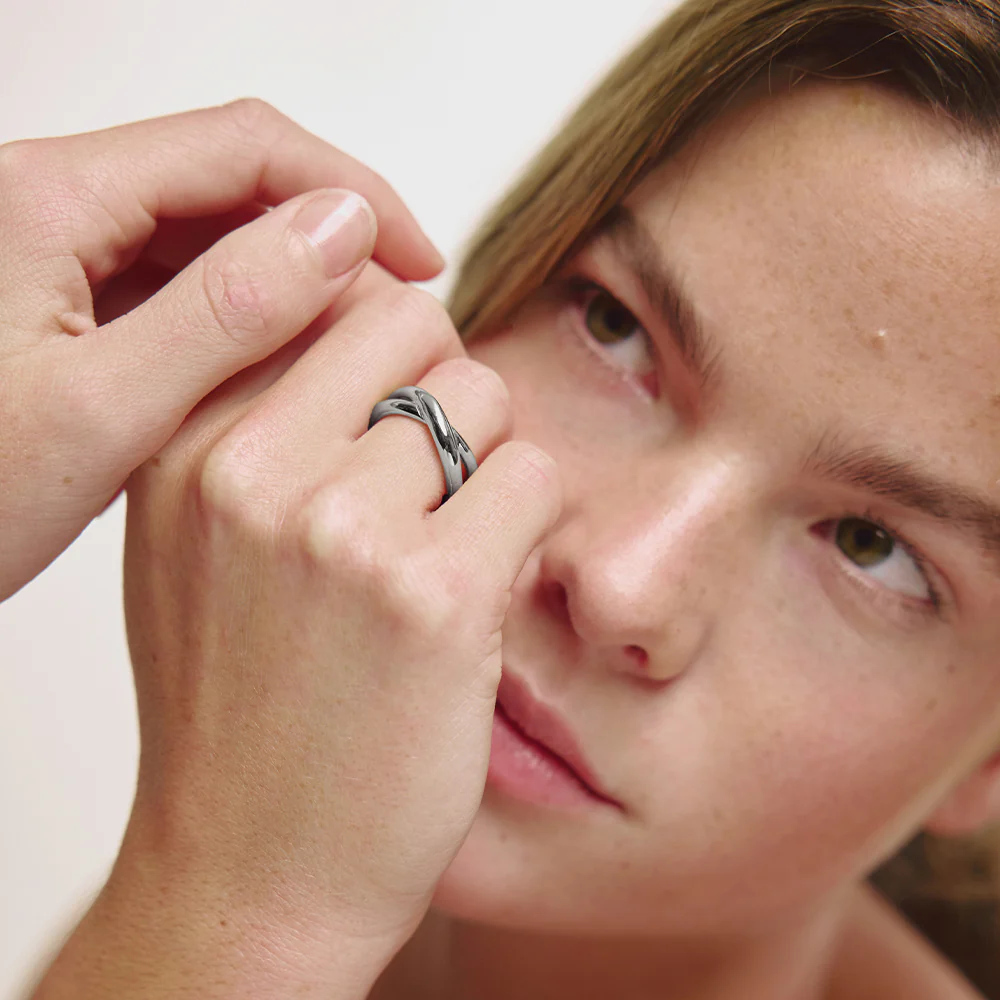 Waves Twisted Ring Silber - Image 4