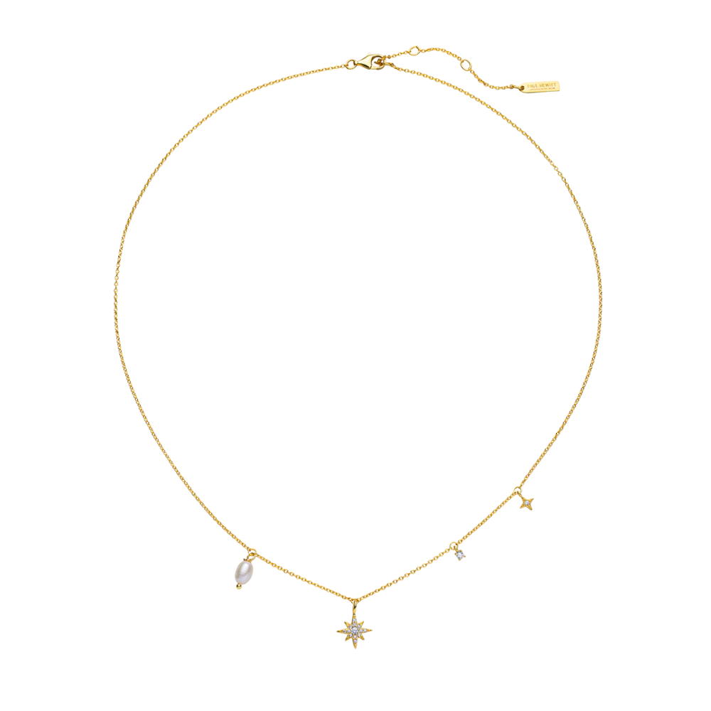 Windrose Celestial Halskette Gold