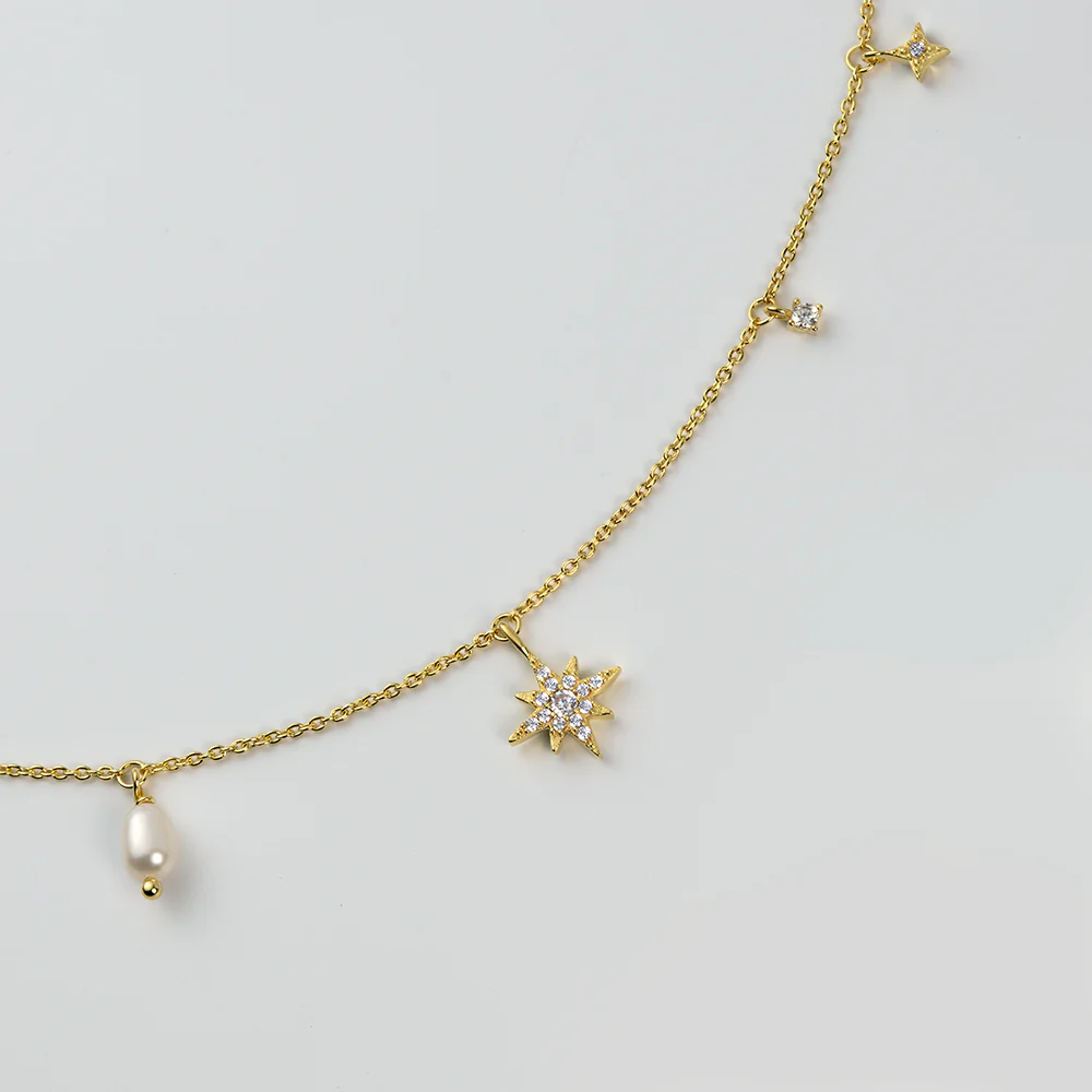 Windrose Celestial Halskette Gold - Image 5