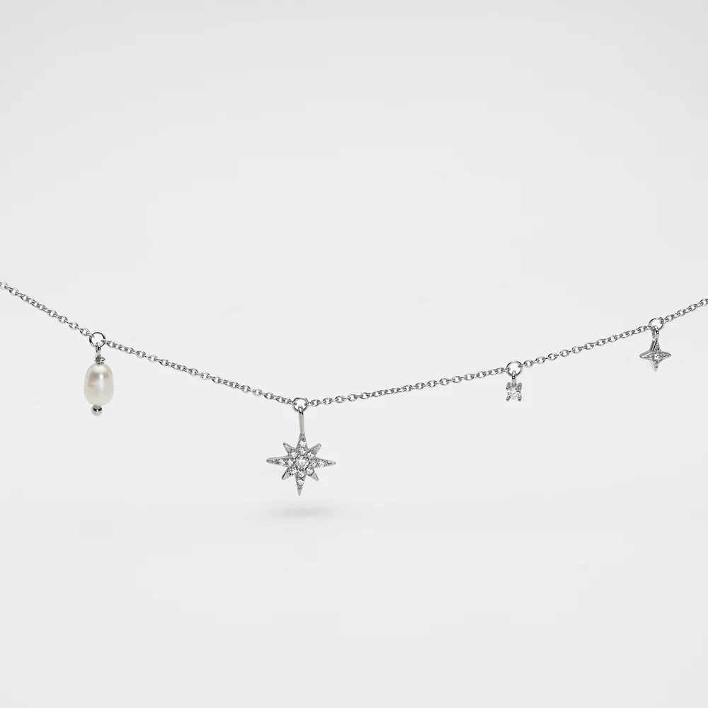 Windrose Celestial Halskette Silber - Image 5