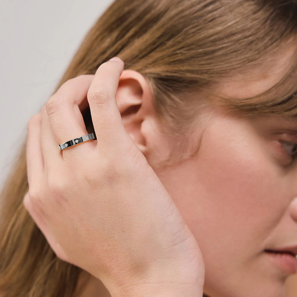 Windrose Intuition Ring Silber - Image 3