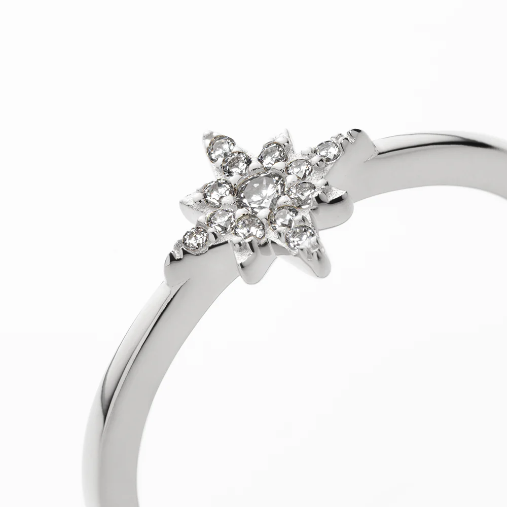 Windrose Mono Ring Silber - Image 3